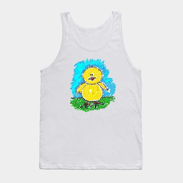 Funny and naughty chick, start the day doing his adventures Tank Top by Marisa-ArtShop